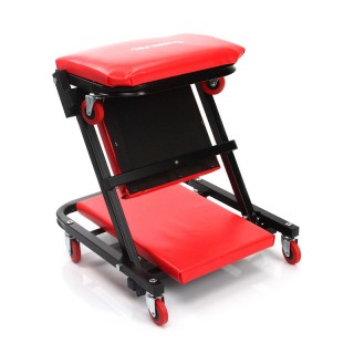 Πτυσσόμενη Ξαπλώστρα Συνεργείου με Μαξιλάρι και 6 Ροδάκια Χρώματος ...