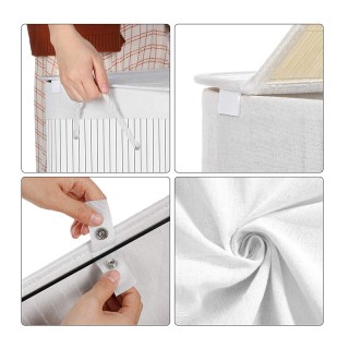 Πτυσσόμενο Καλάθι Απλύτων από Μπαμπού με 2 Χώρους 100 Lt Songmics L... Πτυσσόμενο Καλάθι Απλύτων από Μπαμπού με 2 Χώρους 100 Lt Songmics L...