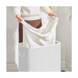 Πτυσσόμενο Καλάθι Απλύτων από Μπαμπού με 2 Χώρους 100 Lt Songmics L... Πτυσσόμενο Καλάθι Απλύτων από Μπαμπού με 2 Χώρους 100 Lt Songmics L...