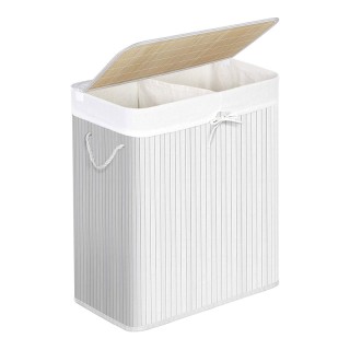 Πτυσσόμενο Καλάθι Απλύτων από Μπαμπού με 2 Χώρους 100 Lt Songmics L... Πτυσσόμενο Καλάθι Απλύτων από Μπαμπού με 2 Χώρους 100 Lt Songmics L...