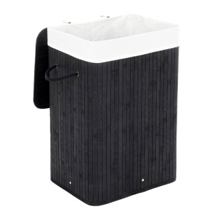 Πτυσσόμενο Καλάθι Απλύτων από Μπαμπού XL 72 Lt Χρώματος Μαύρο Songm... Πτυσσόμενο Καλάθι Απλύτων από Μπαμπού XL 72 Lt Χρώματος Μαύρο Songm...