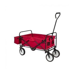 Πτυσσόμενο Καρότσι Κήπου με Οροφή 104 x 53 x 108 cm Χρώματος Κόκκιν... Πτυσσόμενο Καρότσι Κήπου με Οροφή 104 x 53 x 108 cm Χρώματος Κόκκιν...