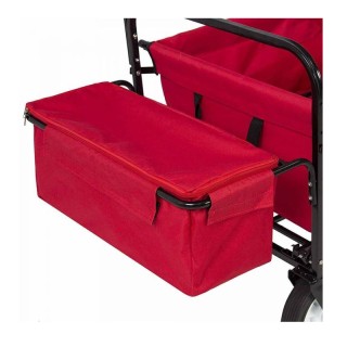 Πτυσσόμενο Καρότσι Κήπου με Οροφή 104 x 53 x 108 cm Χρώματος Κόκκιν... Πτυσσόμενο Καρότσι Κήπου με Οροφή 104 x 53 x 108 cm Χρώματος Κόκκιν...