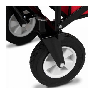 Πτυσσόμενο Καρότσι Κήπου με Οροφή 104 x 53 x 108 cm Χρώματος Κόκκιν...