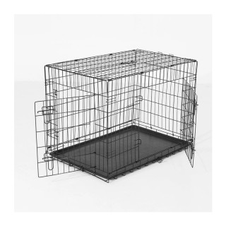 Πτυσσόμενο Μεταλλικό Κλουβί Μεταφοράς για Κατοικίδια 76 x 53 x 57 c...