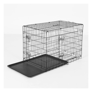 Πτυσσόμενο Μεταλλικό Κλουβί Μεταφοράς για Κατοικίδια 76 x 53 x 57 c... Πτυσσόμενο Μεταλλικό Κλουβί Μεταφοράς για Κατοικίδια 76 x 53 x 57 c...