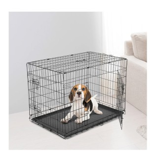 Πτυσσόμενο Μεταλλικό Κλουβί Μεταφοράς για Κατοικίδια 77 x 82 x 122 ... Πτυσσόμενο Μεταλλικό Κλουβί Μεταφοράς για Κατοικίδια 77 x 82 x 122 ...