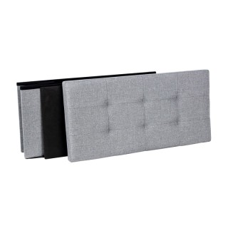 Πτυσσόμενο Σκαμπό με Αποθηκευτικό Χώρο 76 x 38 x 38 cm Χρώματος Γκρ... Πτυσσόμενο Σκαμπό με Αποθηκευτικό Χώρο 76 x 38 x 38 cm Χρώματος Γκρ...