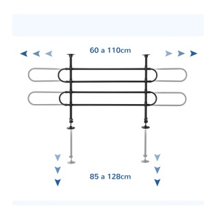 Πτυσσόμενο Διαχωριστικό Πορτ-Μπαγκάζ Αυτοκινήτου για Σκύλους 87-135... Πτυσσόμενο Διαχωριστικό Πορτ-Μπαγκάζ Αυτοκινήτου για Σκύλους 87-135...