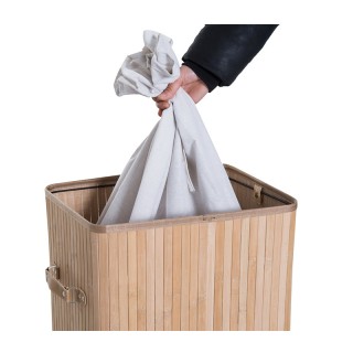 Πτυσσόμενο Καλάθι Απλύτων από Μπαμπού 72 Lt HOMCOM 850-017 Πτυσσόμενο Καλάθι Απλύτων από Μπαμπού 72 Lt HOMCOM 850-017