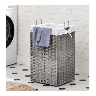 Πτυσσόμενο Καλάθι Απλύτων από Ρατάν 70 Lt 36 x 33 x 60 cm Χρώματος ... Πτυσσόμενο Καλάθι Απλύτων από Ρατάν 70 Lt 36 x 33 x 60 cm Χρώματος ...