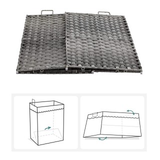 Πτυσσόμενο Καλάθι Απλύτων από Ρατάν 90 Lt 46 x 33 x 60 cm Χρώματος ... Πτυσσόμενο Καλάθι Απλύτων από Ρατάν 90 Lt 46 x 33 x 60 cm Χρώματος ...