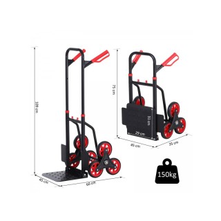 Πτυσσόμενο Καρότσι Μεταφοράς με 6 Ρόδες 109 x 45 x 60 cm DURHAND B7... Πτυσσόμενο Καρότσι Μεταφοράς με 6 Ρόδες 109 x 45 x 60 cm DURHAND B7...