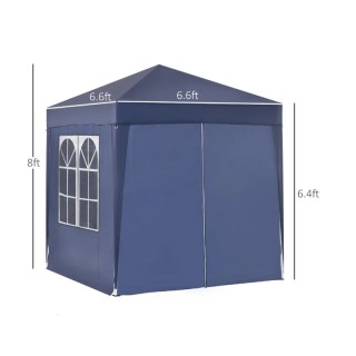 Πτυσσόμενο Κιόσκι Κήπου 2 x 2 x 2.45 m Outsunny 100110-066B Πτυσσόμενο Κιόσκι Κήπου 2 x 2 x 2.45 m Outsunny 100110-066B