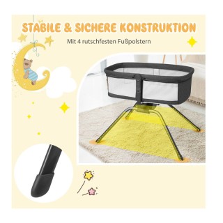 Πτυσσόμενο Λίκνο Μωρού με Στρώμα 90 x 48 x 75 cm Costway BC10120GR Πτυσσόμενο Λίκνο Μωρού με Στρώμα 90 x 48 x 75 cm Costway BC10120GR