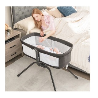 Πτυσσόμενο Λίκνο Μωρού με Στρώμα 90 x 48 x 75 cm Costway BC10120GR Πτυσσόμενο Λίκνο Μωρού με Στρώμα 90 x 48 x 75 cm Costway BC10120GR
