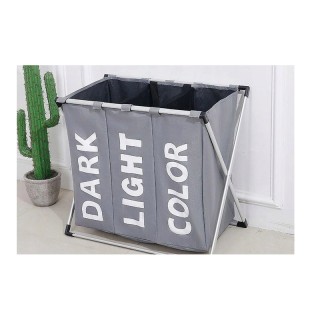 Πτυσσόμενο Μεταλλικό Καλάθι Απλύτων με 3 Χώρους 64.5 x 36.5 x 58 cm... Πτυσσόμενο Μεταλλικό Καλάθι Απλύτων με 3 Χώρους 64.5 x 36.5 x 58 cm...