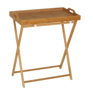 Πτυσσόμενο Ορθογώνιο Ξύλινο Δισκοτράπεζο από Μπαμπού 55 x 35 x 61.5... Πτυσσόμενο Ορθογώνιο Ξύλινο Δισκοτράπεζο από Μπαμπού 55 x 35 x 61.5...