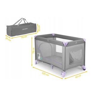Πτυσσόμενο Παρκοκρέβατο Ταξιδιού 125 x 65 x 78 cm Ricokids RK-240-G... Πτυσσόμενο Παρκοκρέβατο Ταξιδιού 125 x 65 x 78 cm Ricokids RK-240-G...