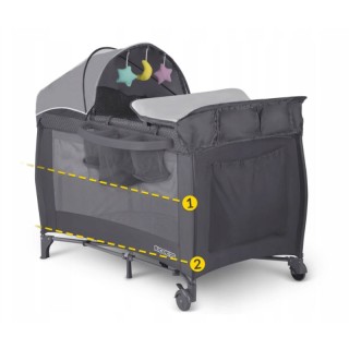 Πτυσσόμενο Παρκοκρέβατο Ταξιδιού με Σκέπαστρο και Παιχνίδια 125 x 6... Πτυσσόμενο Παρκοκρέβατο Ταξιδιού με Σκέπαστρο και Παιχνίδια 125 x 6...