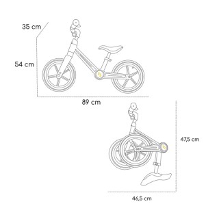 Πτυσσόμενο Ποδήλατο Ισορροπίας Skiddou Ronny Denim 2030053 Πτυσσόμενο Ποδήλατο Ισορροπίας Skiddou Ronny Denim 2030053