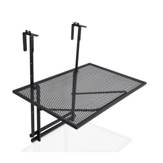 Πτυσσόμενο Σιδερένιο Κρεμαστό Τραπέζι Μπαλκονιού 60.5 x 48 x 61.5-8...