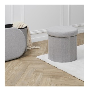 Πτυσσόμενο Σκαμπό με Αποθηκευτικό Χώρο 38 x 38 cm Χρώματος Γκρι Hom... Πτυσσόμενο Σκαμπό με Αποθηκευτικό Χώρο 38 x 38 cm Χρώματος Γκρι Hom...