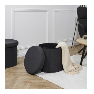 Πτυσσόμενο Σκαμπό με Αποθηκευτικό Χώρο 38 x 38 cm Χρώματος Μαύρο Ho... Πτυσσόμενο Σκαμπό με Αποθηκευτικό Χώρο 38 x 38 cm Χρώματος Μαύρο Ho...