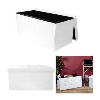 Πτυσσόμενο Σκαμπό με Αποθηκευτικό Χώρο 76.5 x 37.5 x 37.5 cm Χρώματ...