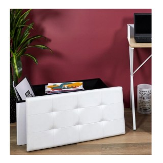 Πτυσσόμενο Σκαμπό με Αποθηκευτικό Χώρο 76.5 x 37.5 x 37.5 cm Χρώματ...