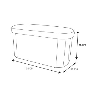 Πτυσσόμενο Σκαμπό με Αποθηκευτικό Χώρο 76 x 38 x 38 cm Χρώματος Μαύ... Πτυσσόμενο Σκαμπό με Αποθηκευτικό Χώρο 76 x 38 x 38 cm Χρώματος Μαύ...