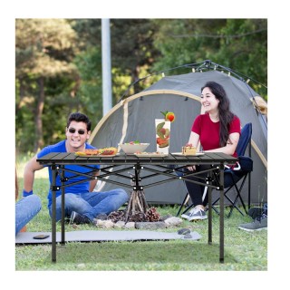 Πτυσσόμενο Τραπέζι Κάμπινγκ Αλουμινίου 95 x 55 x 50 cm Costway NP11...