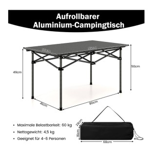 Πτυσσόμενο Τραπέζι Κάμπινγκ Αλουμινίου 95 x 55 x 50 cm Costway NP11... Πτυσσόμενο Τραπέζι Κάμπινγκ Αλουμινίου 95 x 55 x 50 cm Costway NP11...