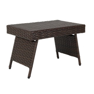 Πτυσσόμενο Τραπέζι Σαλονιού Εξωτερικού Χώρου Rattan 60 x 40 x 40 cm...