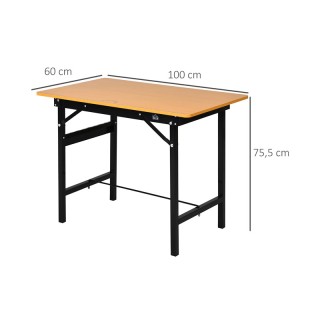 Πτυσσόμενος Πάγκος Εργασίας 100 x 60 x 75.5 cm HOMCOM B71-036 Πτυσσόμενος Πάγκος Εργασίας 100 x 60 x 75.5 cm HOMCOM B71-036