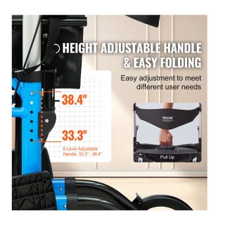 Πτυσσόμενος Περιπατήρας/Αμαξίδιο Αλουμινίου με Τσάντα Αποθήκευσης 2...