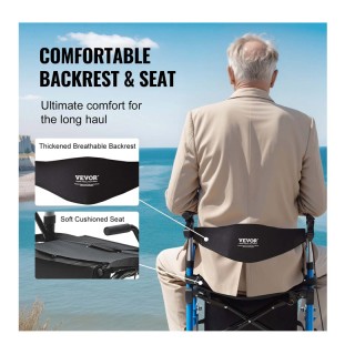 Πτυσσόμενος Περιπατήρας/Αμαξίδιο Αλουμινίου με Τσάντα Αποθήκευσης 2...