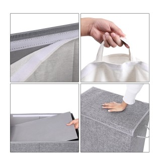 Πτυσσόμενο Καλάθι Απλύτων με 2 Διαμερίσματα 142 Lt Χρώματος Γκρι So... Πτυσσόμενο Καλάθι Απλύτων με 2 Διαμερίσματα 142 Lt Χρώματος Γκρι So...