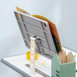 Σχολικό Γραφείο HOMCOM με ρυθμιζόμενη καθ ύψος καρέκλα και φως για ...