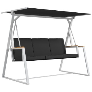 Outsunny 3θέσιος πάγκος κήπου με ανακλινόμενη οροφή, σε ατσάλι, 205... Outsunny 3θέσιος πάγκος κήπου με ανακλινόμενη οροφή, σε ατσάλι, 205...