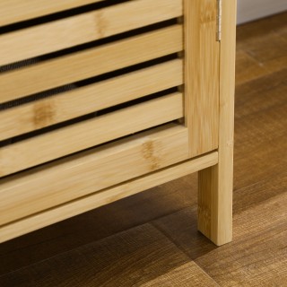 HOMCOM Κινητό Σχάρα Παπουτσιών με 8 Ράφια σε 3 Επίπεδα με Χερούλια,...