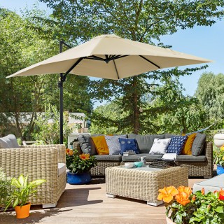 Outsunny Garden Parasol με 5 επίπεδα και ρυθμιζόμενη γωνία 360°, 24... Outsunny Garden Parasol με 5 επίπεδα και ρυθμιζόμενη γωνία 360°, 24...