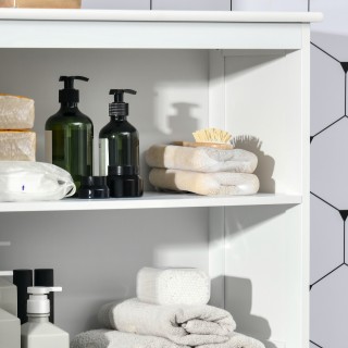 Ντουλάπι HOMCOM με 2 ανοιχτά ράφια και 2 ντουλάπια με πόρτες, σε MD... Ντουλάπι HOMCOM με 2 ανοιχτά ράφια και 2 ντουλάπια με πόρτες, σε MD...