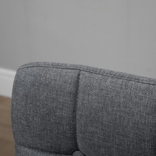 HOMCOM Σετ 2 σκαμπό μπαρ με πλάτη και υποπόδιο, επενδυμένο υφασμάτι...