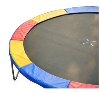 Προστατευτικό κάλυμμα HomCom για Τραμπολίνο Κόκκινο Κίτρινο και Μπλ...