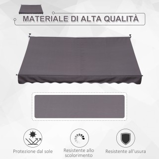 Τέντα μπράτσου Outsunny με μανιβέλα, Τηλεσκοπική μεταλλική κατασκευ... Τέντα μπράτσου Outsunny με μανιβέλα, Τηλεσκοπική μεταλλική κατασκευ...