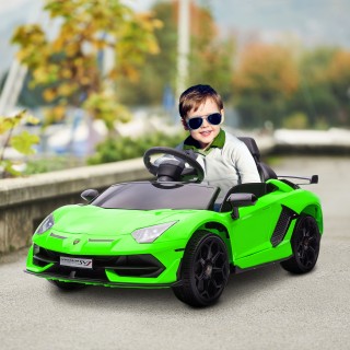 HOMCOM 12V Lamborghini Licenseded Electric Ride-On Toy Car for Chil...