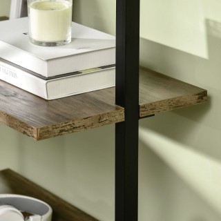 Βιβλιοθήκη HOMCOM Ladder με 5 ράφια σε βιομηχανικό στυλ σε ξύλο και... Βιβλιοθήκη HOMCOM Ladder με 5 ράφια σε βιομηχανικό στυλ σε ξύλο και...