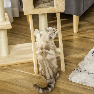 PawHut Πολυεπίπεδο Ξυστό Γάτας με αιώρα και Σπίτι, Φυσικά Σχοινιά Σ... PawHut Πολυεπίπεδο Ξυστό Γάτας με αιώρα και Σπίτι, Φυσικά Σχοινιά Σ...