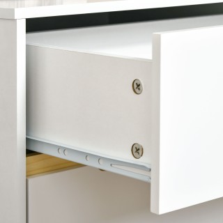 HOMCOM Μοντέρνο κομοδίνο με 2 συρτάρια μοριοσανίδα και πόδια από ξύ... HOMCOM Μοντέρνο κομοδίνο με 2 συρτάρια μοριοσανίδα και πόδια από ξύ...